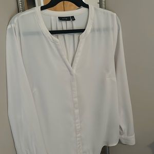 Cream button down blouse